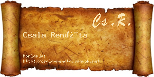 Csala Renáta névjegykártya