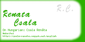 renata csala business card